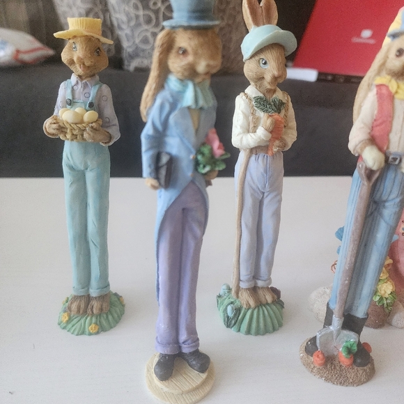 Colorful Rabbit Figurine Set - Picture 2 of 10